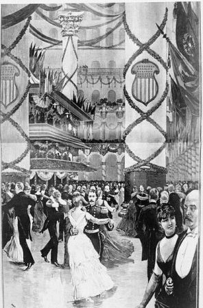 Baile inaugural durante la asunción de Benjamin Harrison 1889–1893