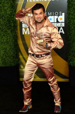 Roberto Junior en los Billboard Mexicanos 2013.