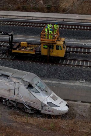 Imágenes de la tragedia del tren.
