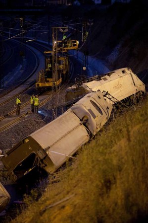 Imágenes de la tragedia del tren.