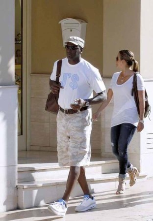 Ivette Prieto y Michael Jordan.