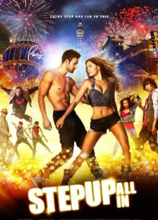 “Step up all in” es la quinta de la saga; una película romántica sobre baile protagonizada por Ryan Guzman y Briana Evigan, que presenta competencias de danza en Hollywood y Las Vegas.
