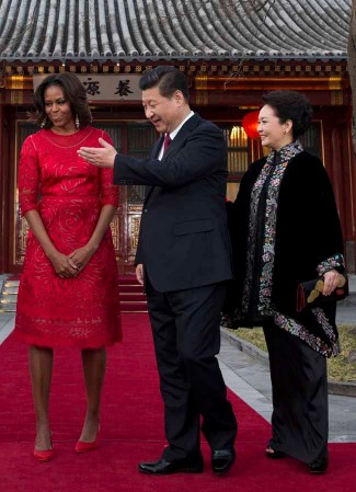 Michelle Obama destila simpatía y elegancia en China.