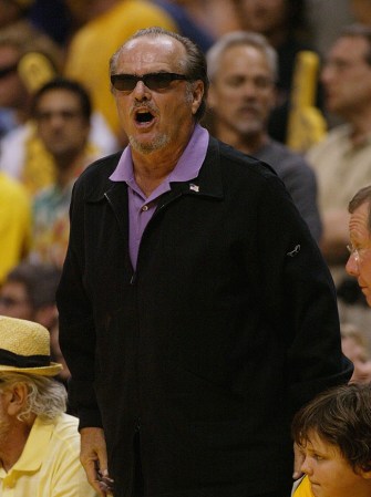 Jack Nicholson tiene como premisa no filmar los días en que juega su equipo de baloncesto Los Angeles Lakers.