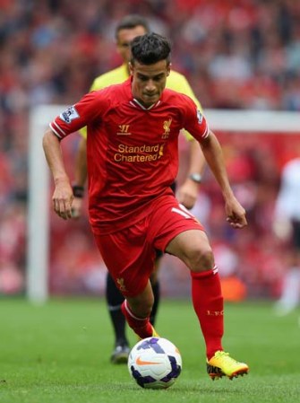 El brasileño, Coutinho, de Liverpool.