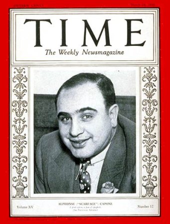 La fama de Capone fue creciendo y creciendo durante las décadas de 1920 y de 1930.