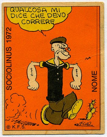 Popeye el marino. Quizá una de las primeras celebridades que usaron tatuajes. Célebres son sus tattoos de anclas.