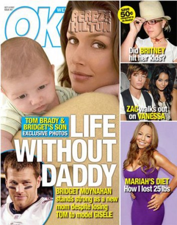 El hijo de la actriz Bridget Moynahan es también el hijo del quarterback de los New England Patriots, Tom Brady.