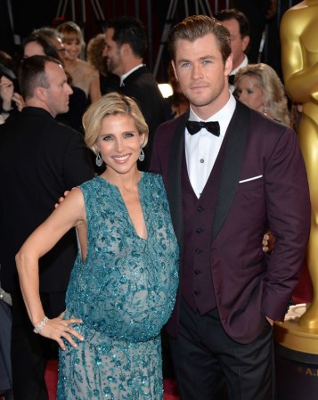 El actor Chris Hemsworth está casado con Elsa Pataky, y son padres de India Rose, que nació en 2012 en Notting Hill, Londres, Inglaterra; y los mellizos Tristan y Sasha, que nacieron el 18 de marzo en el Hospital Cedars-Sinaí de Los Ángeles, días después de que se captó esta imagen de la pareja.