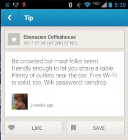Encuentra passwords de Wifi revisando FourSquare.