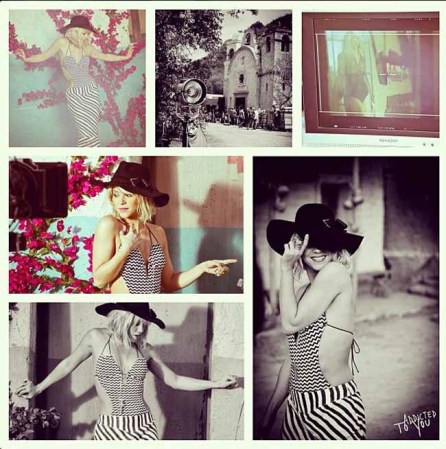 Shakira recordando la grabación de "I'm addicted to you".