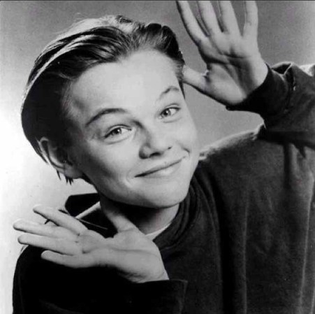La niñez de DiCaprio.