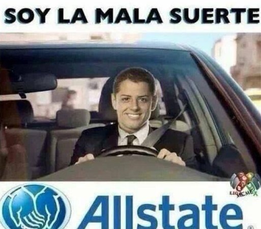 Y por supuesto que el “Chicharito” Hernández es de los preferidos en los “memes”.