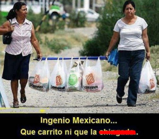 Ni se diga de la mujeres mexicanas… ellas siempre encuentran la solución ante cualquier circunstancia.