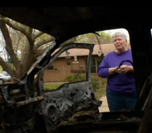 Entre las víctimas de este pirómano se encuentra la familia Fralia, ya que su auto Ford D-350 fue incendiado cuando se encontraba estacionado enfrente de su hogar.
