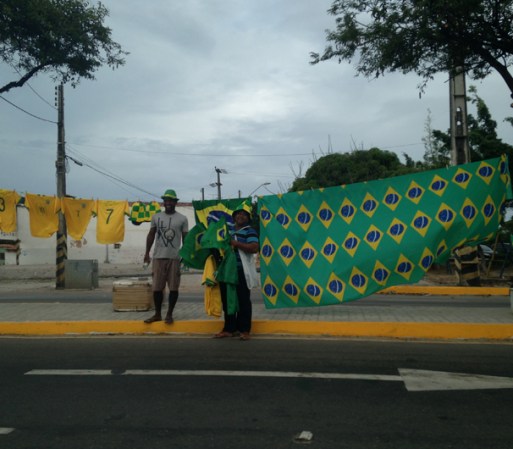 A continuación más fotos de la previa al partido México Vs Brasil.