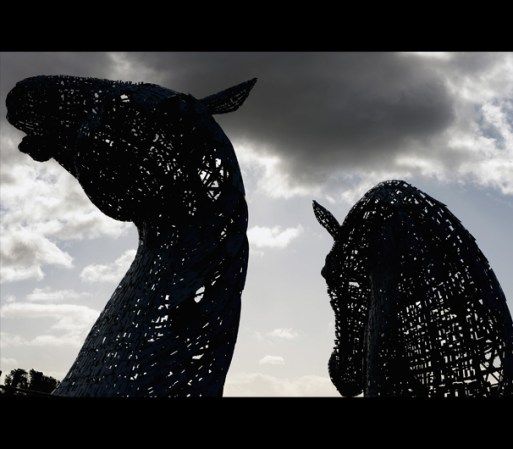 “The Kelpies”, obra del escultor Andy Scott, en Falkirk, Escocia.