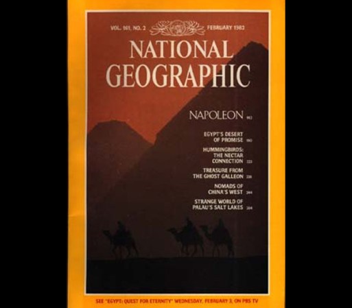 La pirámide de Guiza en Egipto fue removida de la icónica portada de National Geographic de 1982.