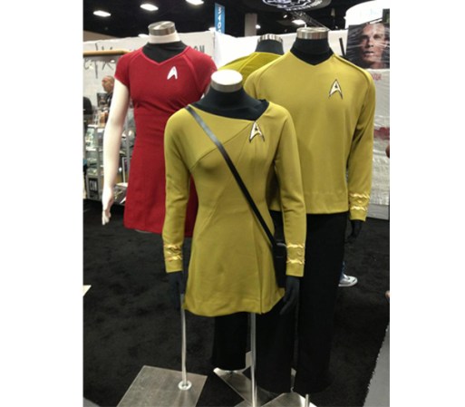 Los uniformes de la serie "Star Trek".