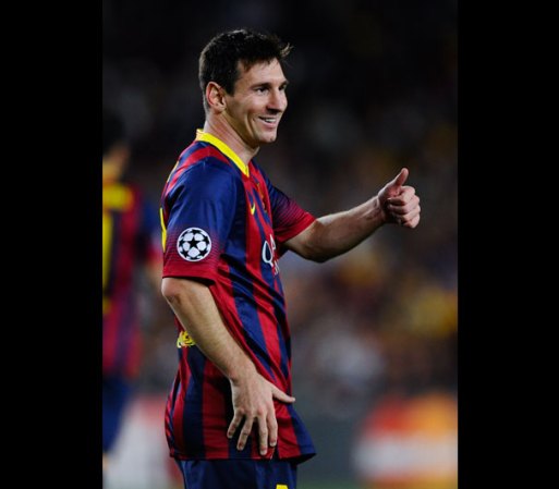 Lionel Messi, jugador argentino del Barcelona.