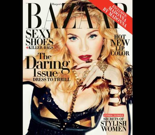 Madonna lució sensual y vanguardista en la portada de Harper's Bazaar en su edición de noviembre del 2013.