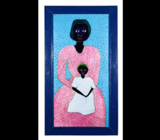 Pintura de Jack Baron "Mother and Child". Precio inicial: $375