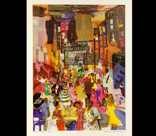 Impresión de Pheobe Beasley "Block Party". Precio inicial: $200