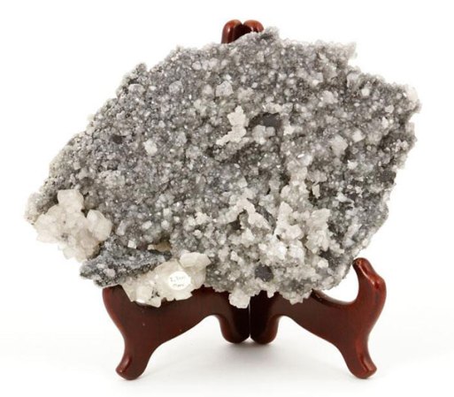 Pieza de cristal gris y blanco: Precio inicial $500