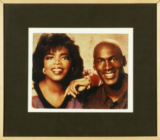 Fotografía de Oprah Winfrey con Michael Jordan: Precio inicial $150