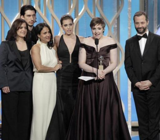 “Girls” se llevó el Golden Globe en la categoría Mejor Serie de TV, Comedia o Musical. Lena Dunham, su creadora y protagonista, ganó como Mejor Actriz.