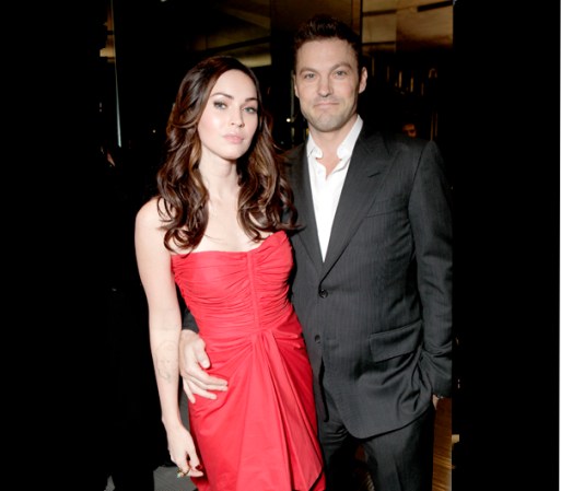 Megan Fox y su marido, el actor Brian Austin Green en el mismo evento.