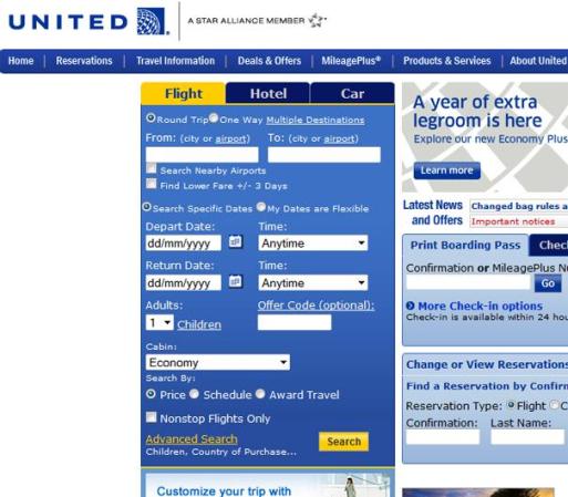 United Airlines<br /><br />Industria: Aerolíneas<br /><br />Puestos de trabajo: Recursos humanos, representativo de soporte, Director, Analista estratégico<br /><br />Las plazas son para: Miami, Los Angeles, Chicago, Texas
