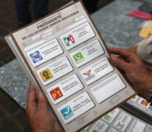 Las boletas electorales repartidas por el IFE lucieron así.