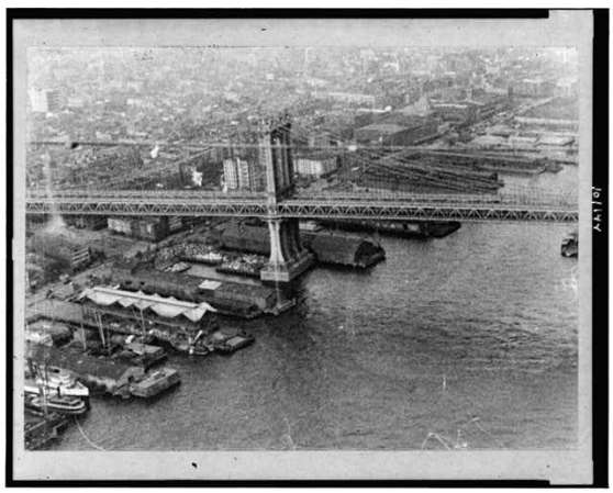 Imágenes históricas del Puente de Brooklyn.