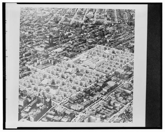 Williamsburg houses, Brooklyn, New York City.