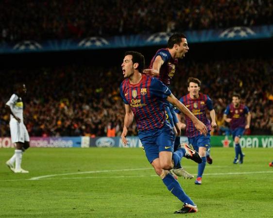 Imágenes el partido entre el Chelsea y el Barcelona jugado en la capital catalana y que empató 2-2 el equipo culé, quedando eliminado e la Champions League.