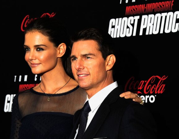 En noveno lugar: <br />Tom Cruise (con su esposa Katie Holmes). El actor recobró el brillo con su última película de la serie Misión Imposible "Ghost Protocol".