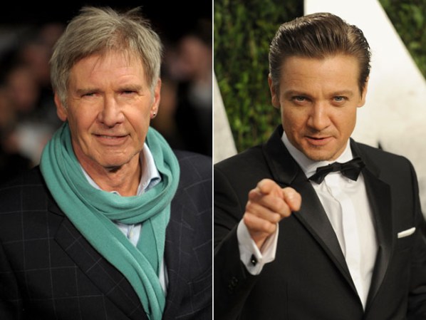 Harrison Ford y Jeremy Renner. Ford fue el actor más solicitado de las películas de acción de los años 90, todo parece indicar que el de esta década es Renner.