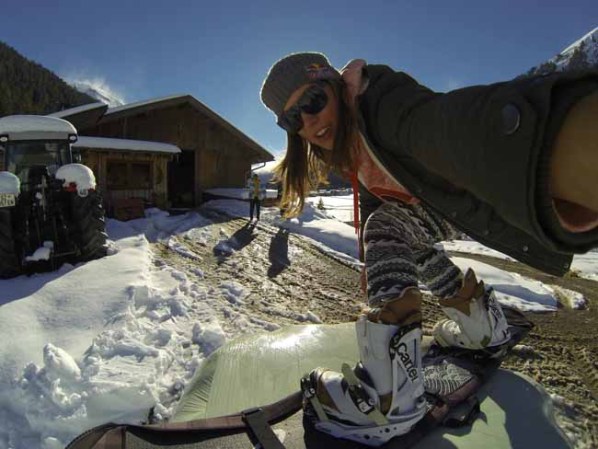 La joven es una fanática de la nieve y las montañas y compite desde bien joven.