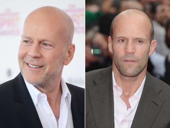 Bruce Willis y Jason Statham; Statham parece tener todo lo necesario para reemplazar a Willis.