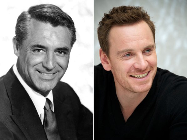 Cary Grant y Michael Fassbender; Grant fue el actor de sus días, tenía estilo, gracia, presencia y dulzura, Fassbender tiene todo eso.
