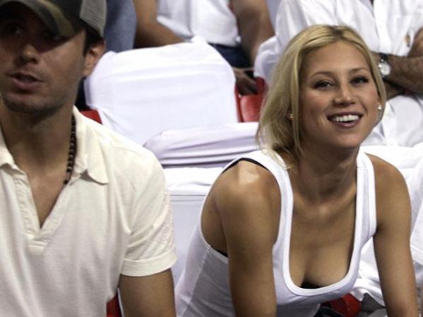 Juntos en un partido de baloncesto del Miami Heat, en el 2006.
