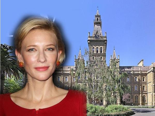 Cate Blanchett estudió Economía y Bellas Artes en la Universidad de Melbourne.