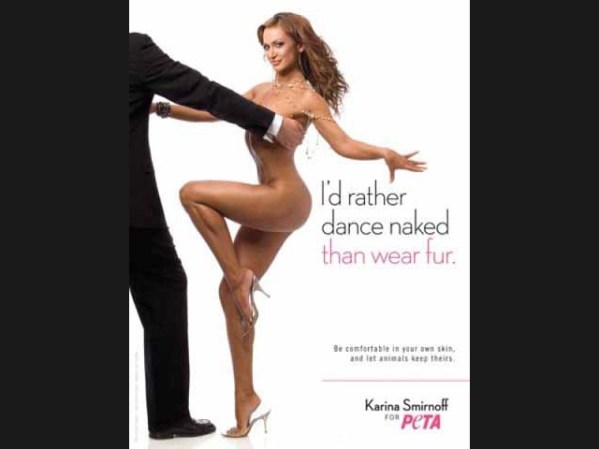 Karina Smirnoff, la ganadora de Dancing with the stars , dice que prefiere bailar desnuda que ponerse piel de animales