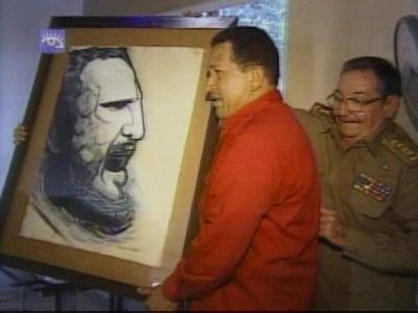 14 DE AGOSTO, 2006: Se divulga un video de la visita de Chávez de la que había informado previamente "Granma". En esta grabación también aparece Raúl Castro, pero no Fidel.