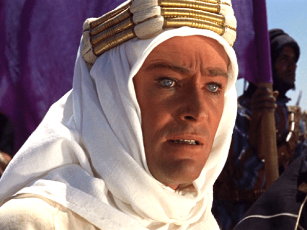 "Lawrence de Arabia", personificado por Peter O´Toole, es el único filme que ha ganado el Oscar a Mejor Película sin contar siquiera con una actriz. El único rol femenino representado en todo el filme es el de un camello llamado Gladis.