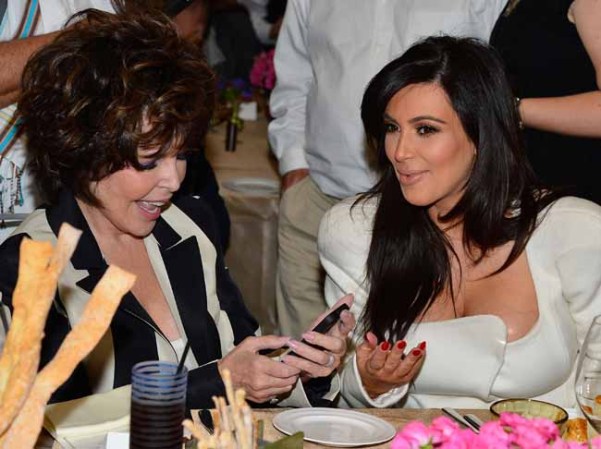 BEVERLY HILLS, CA - MARCH 02: Singer/songwriter Carole Bayer Sager and Kim Kardashian attend DuJour magazine's Spring issue collaboration with Kim Kardashian and Bruce Weber at the Four Seasons Hotel Los Angeles at Beverly Hills on March 2, 2013 in Beverly Hills, California. (Photo by Frazer Harrison/Getty Images)