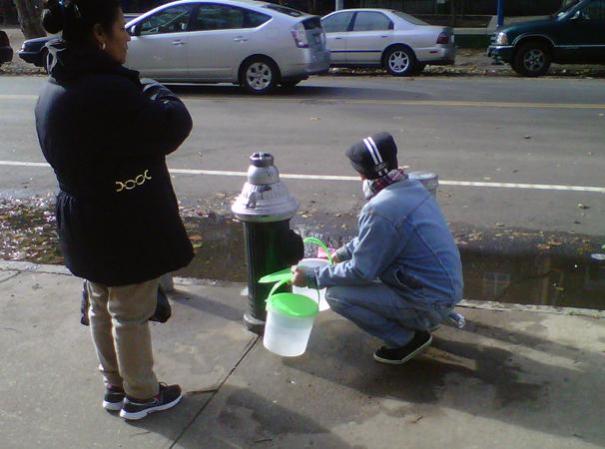 Algunos no fueron tan afortunados de encontrar agua.