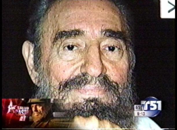 Fidel Castro se vé en las fotografías con un aspecto muy desmejorado.
