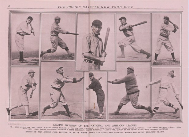El interés por el boxeo en "Police Gazette" sin embargo no desplazaba a otros deportes, como el béisbol.